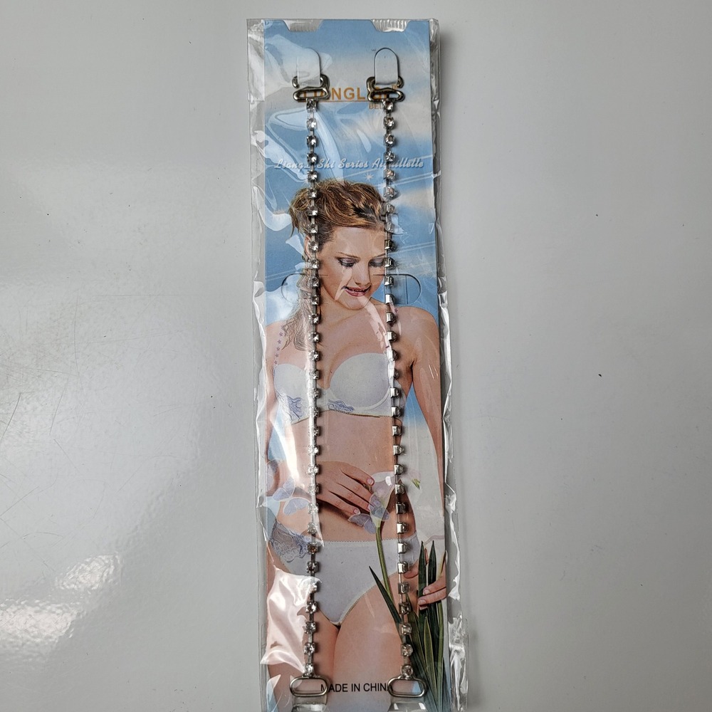 Rhinestone Bra Straps Replacement Crystal‎ Beaded Adjustable Shoulder Straps